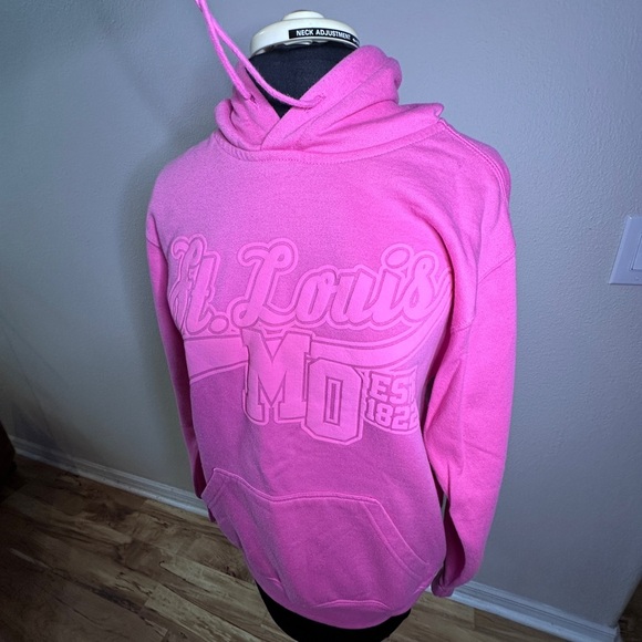 St.Louis Mo /Point Sportswear 
🌸 Bubblegum Pink St. Louis Hoodie - Size Small 🌸 - Picture 3 of 5